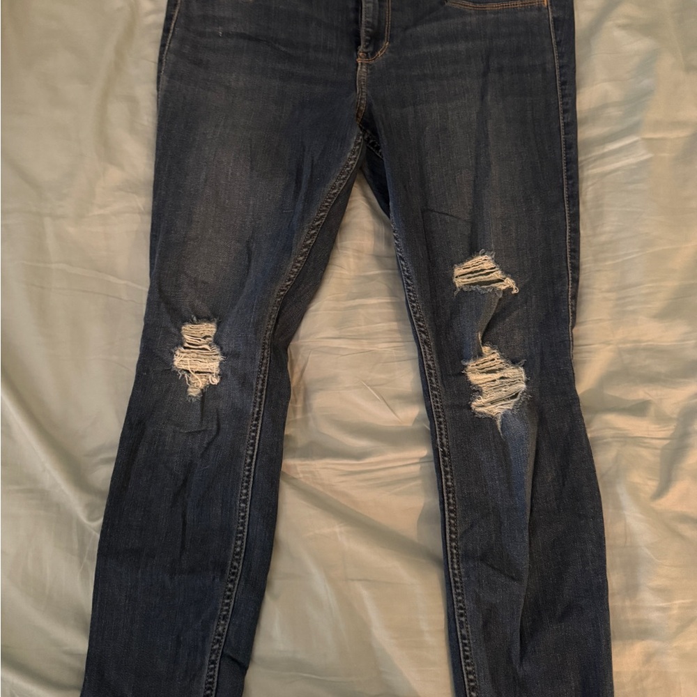 Holster Dark Blue Distressed Women's Jeggings